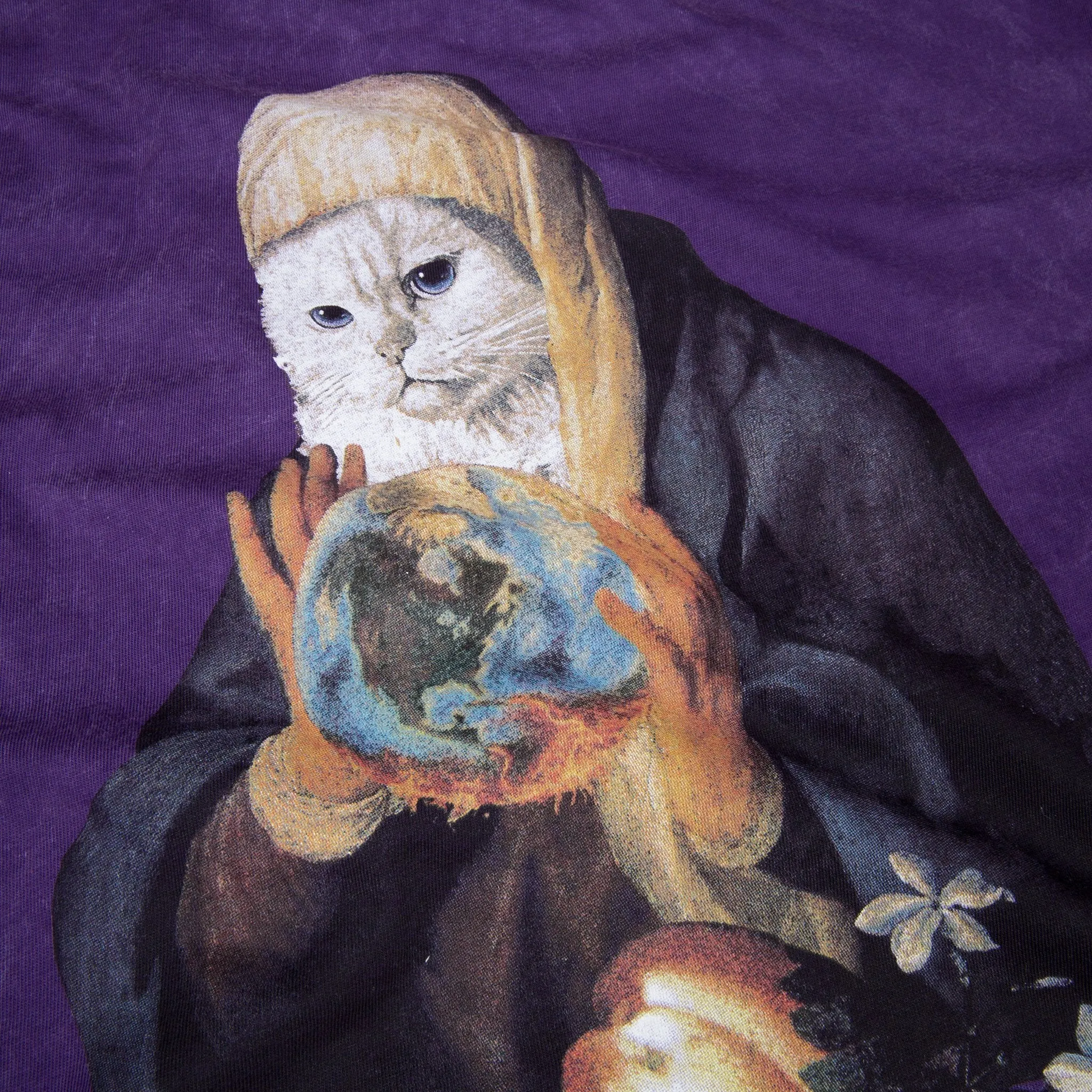 World On Fire Tee (Purple Mineral Wash)